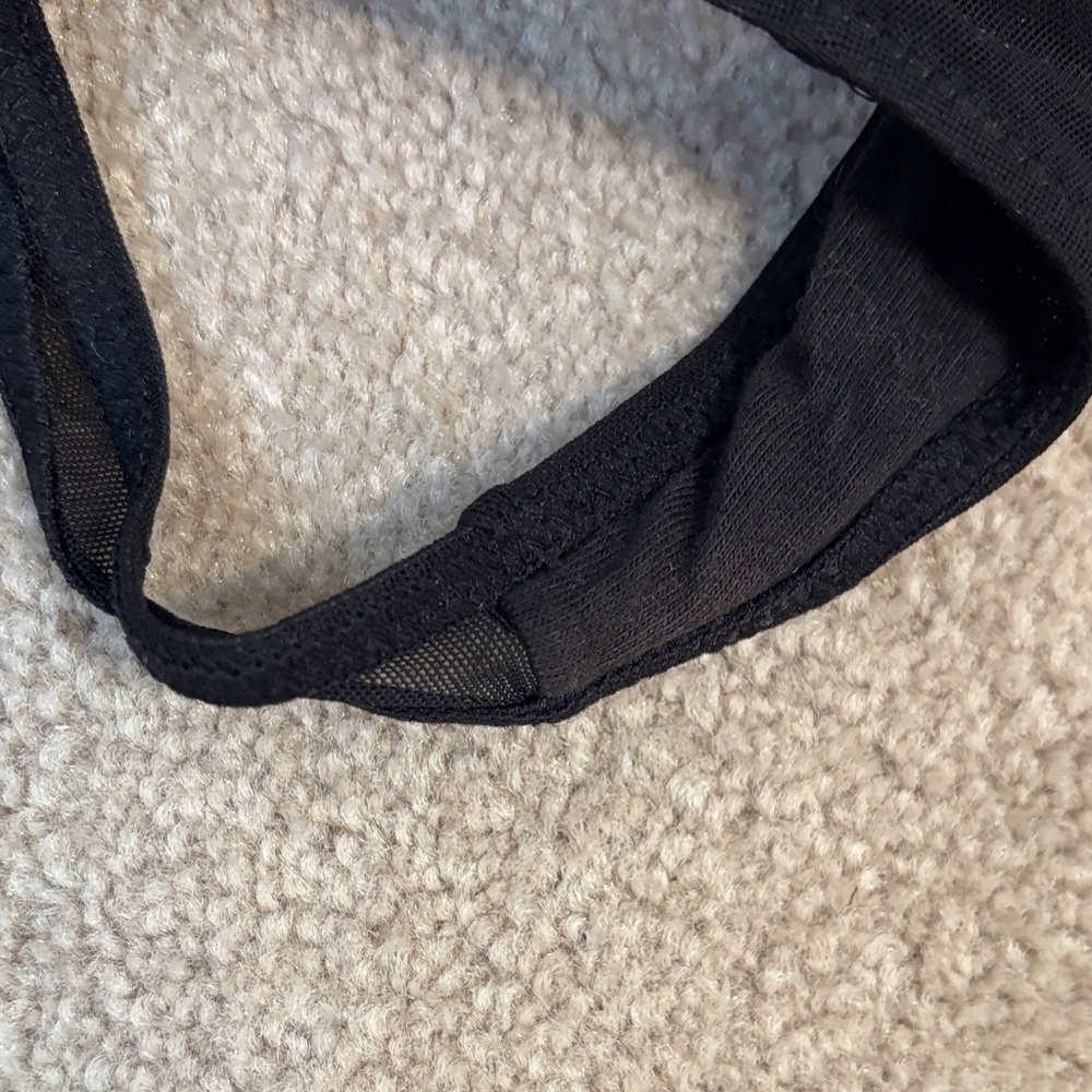 NWOT Vintage Victoria's Secret Black Lace Panty and Garter - Picture 4 of 7